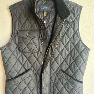 Polo by Ralph Lauren Charcoal Quilted Vest